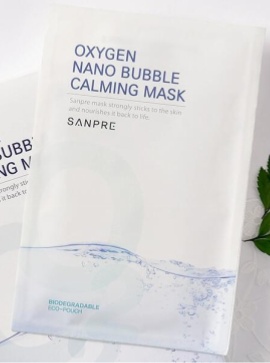 【sanpre】Oxygen Nanobubble Moisturizing Soothing Mask Pack